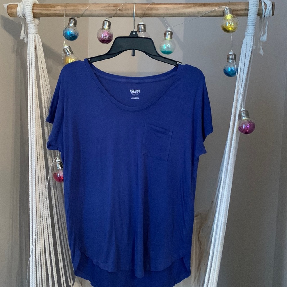 Mossimo-Small Blue short sleeve, pocket t